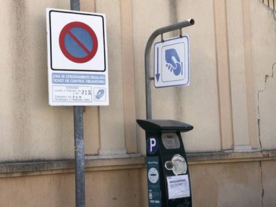 abonar aparcamiento controlado aplicacion movil Fuentes de Oñoro